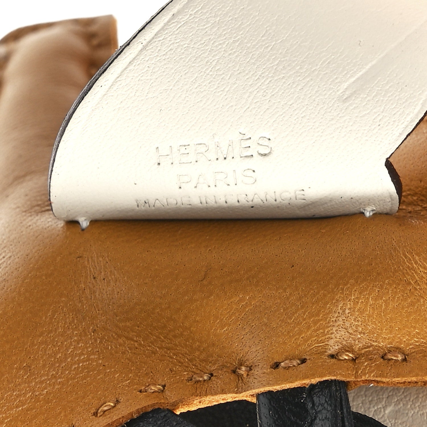 Hermes Milo Lambskin Grigri Rodeo Pegase Horse Bag Charm PM Sesame Black Nata 3 of 5