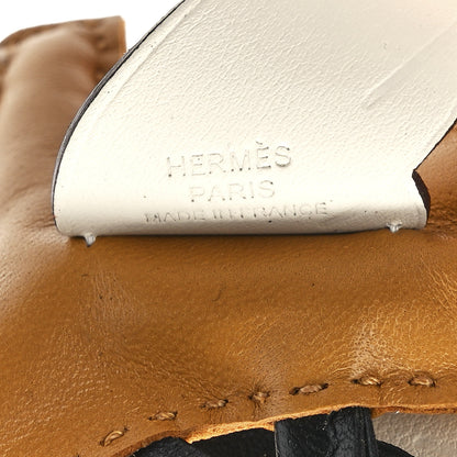 Hermes Milo Lambskin Grigri Rodeo Pegase Horse Bag Charm PM Sesame Black Nata 3 of 5