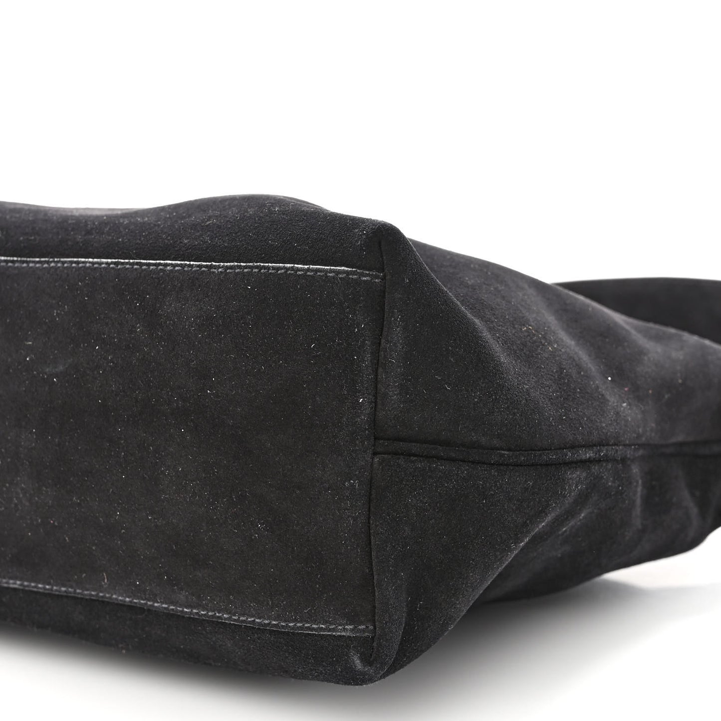 Scamosciato Suede Shoulder Bag Black