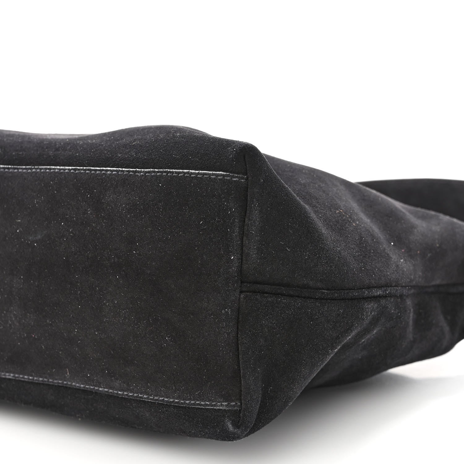 Prada Scamosciato Suede Shoulder Bag Black 8 of 19