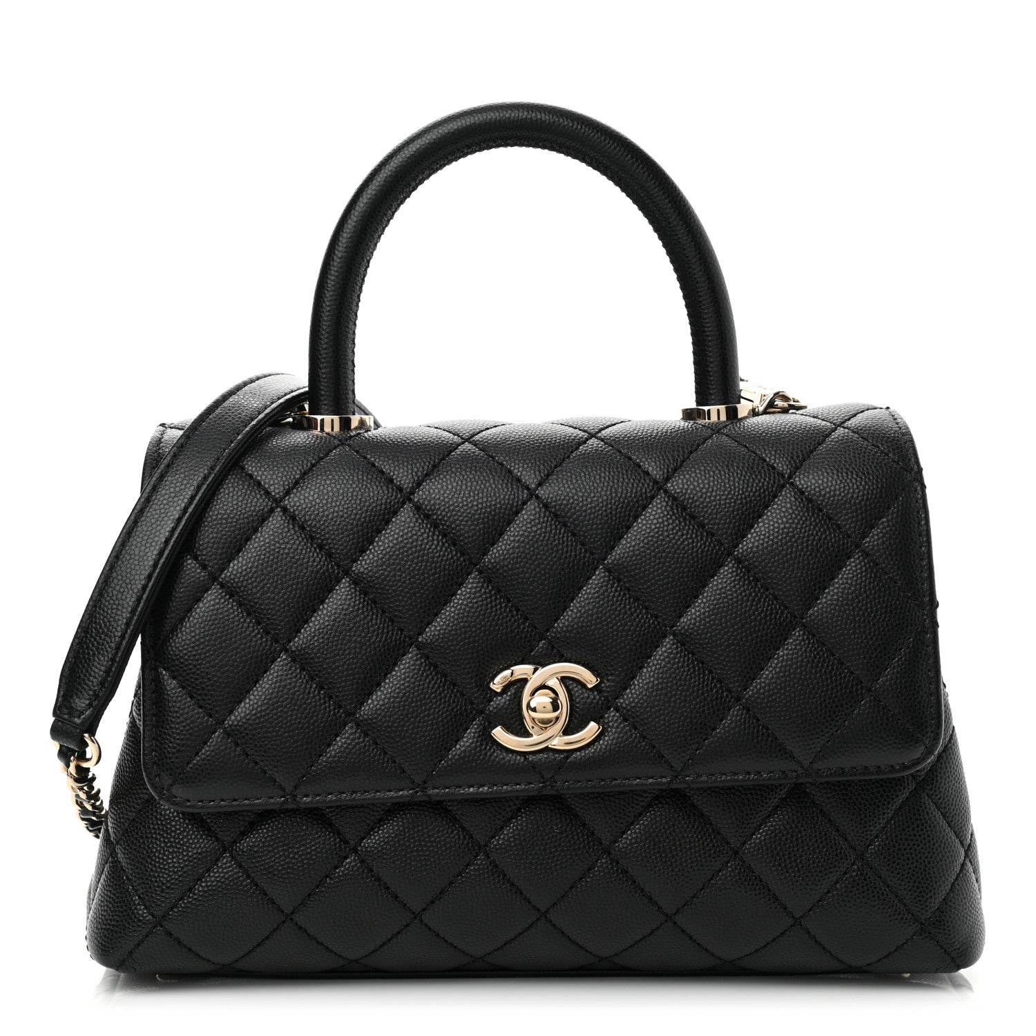 Chanel Caviar Quilted Mini Coco Handle Flap Black 1 of 9
