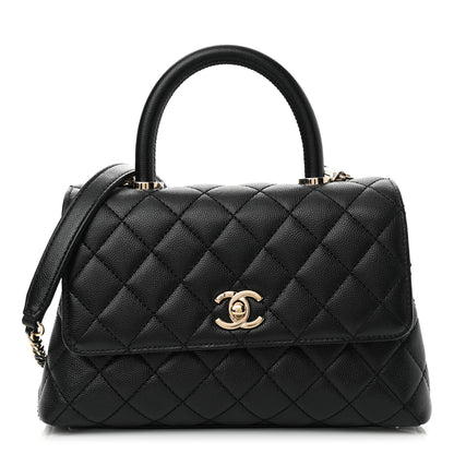 Chanel Caviar Quilted Mini Coco Handle Flap Black 1 of 9