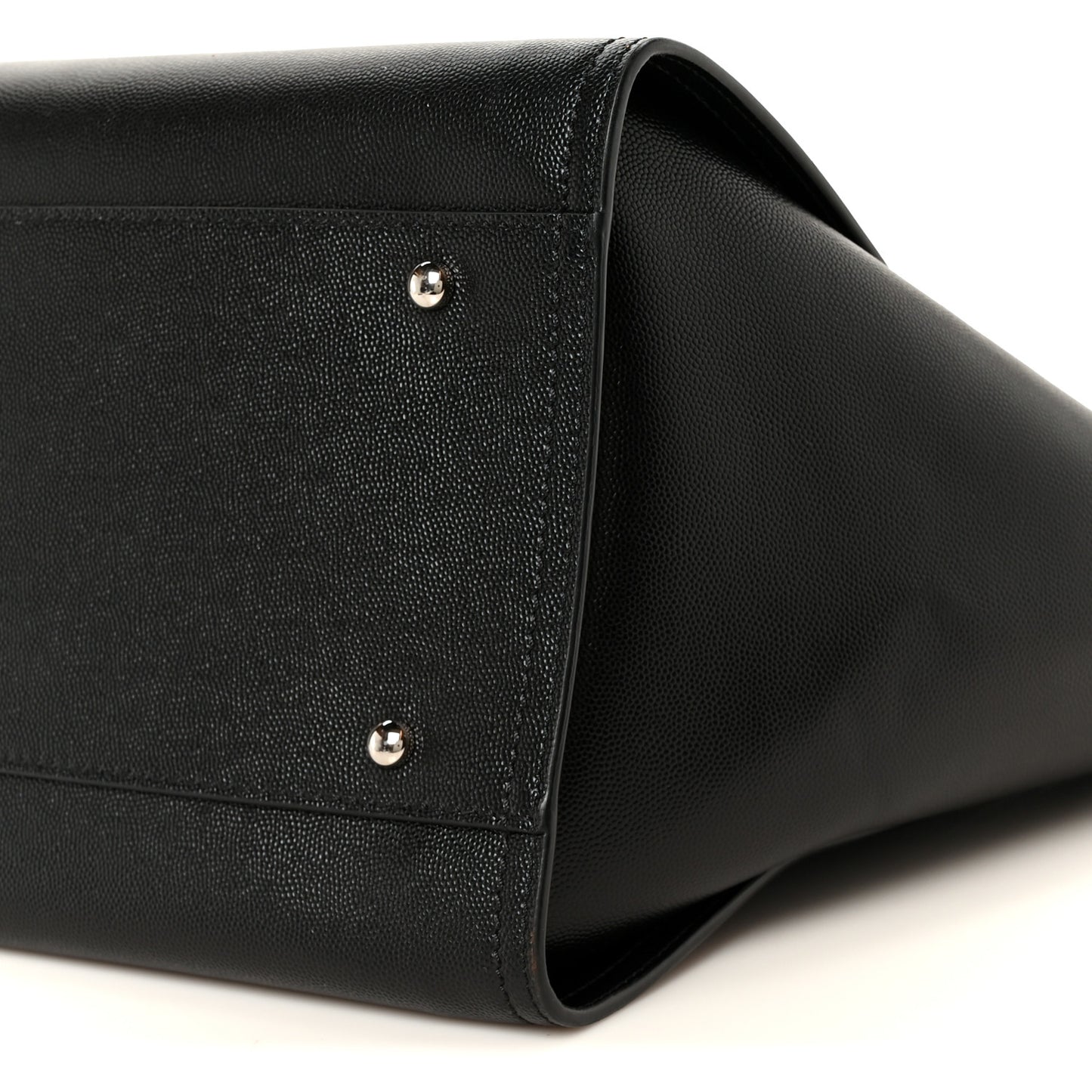 Caviar Medium Studded Deauville Tote Black