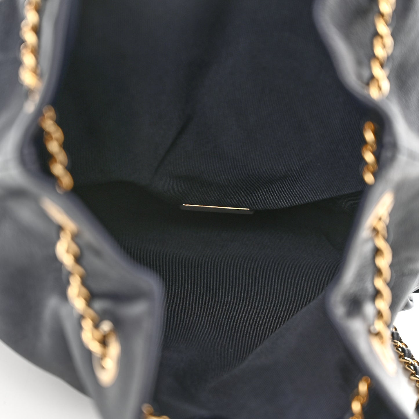 Lambskin Quilted Large In Seoul Backpack Navy