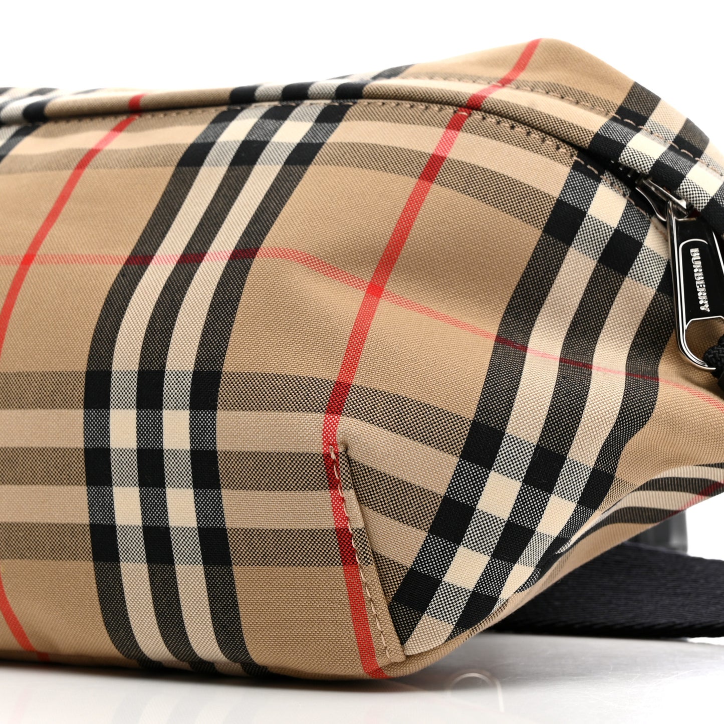 Nylon Vintage Check Medium Sonny Bum Bag Archive Beige Black