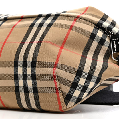 Burberry Nylon Vintage Check Medium Sonny Bum Bag Archive Beige Black 10 of 10