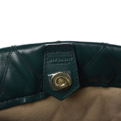 Givenchy Lambskin Quilted Mini GV Bucket Bag Green Forest 6 of 6