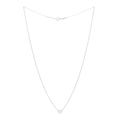 Tiffany Platinum Diamond .21ct Elsa Peretti Diamonds by the Yard Pendant Necklace 2 of 5