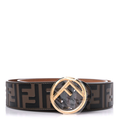 Fendi Vitello F is Fendi Bi-Color FF 1974 Embossed Belt 90 36 Maya Black 1 of 5