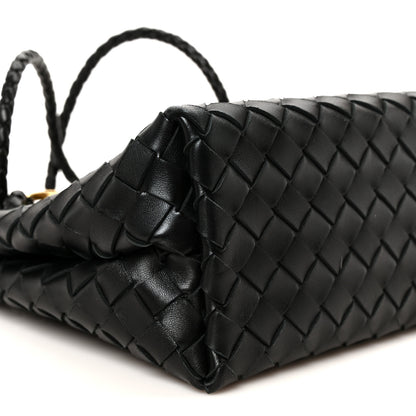 Bottega Veneta Nappa Intrecciato Small Andiamo Shoulder Bag Black 9 of 10