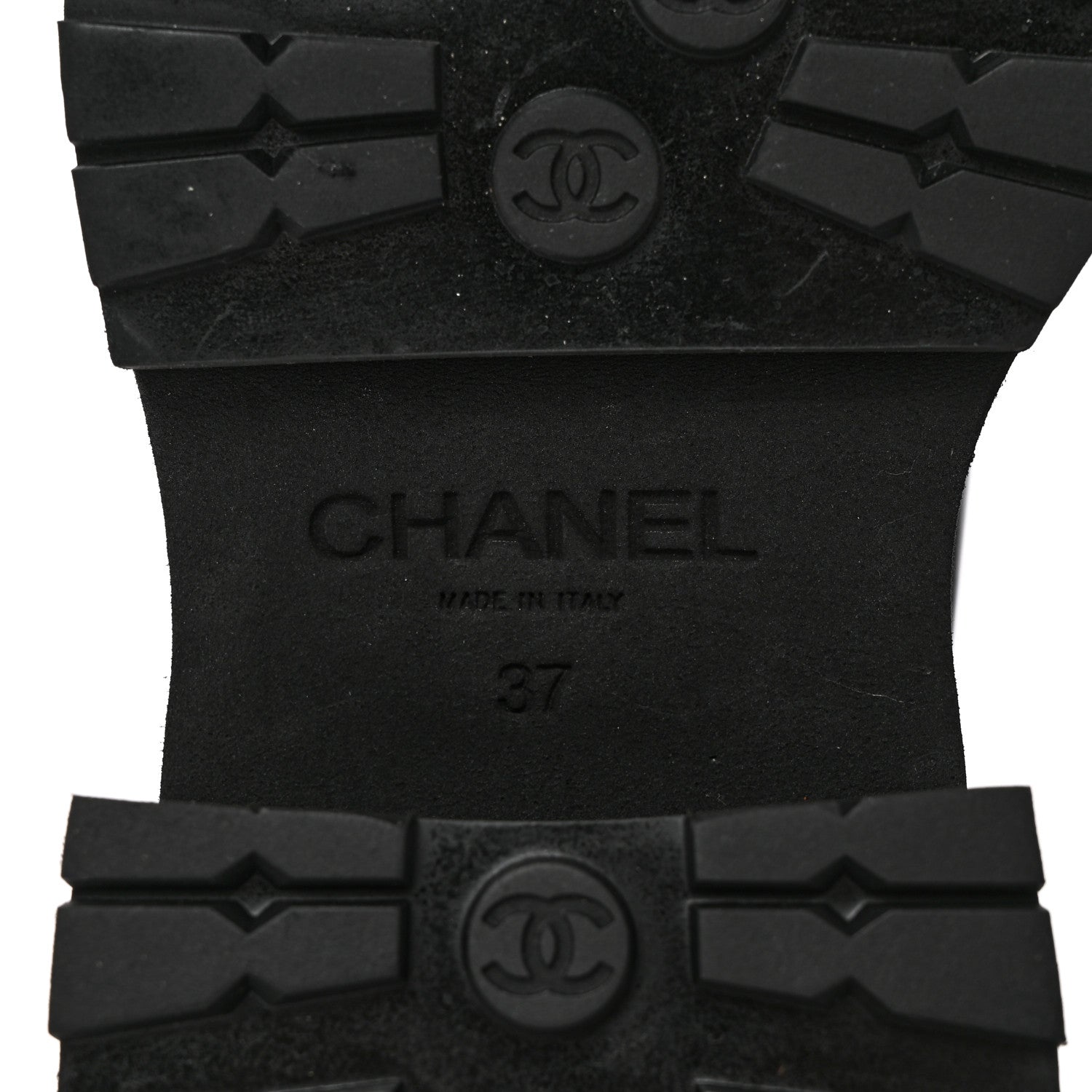 Chanel Crumpled Calfskin Patent Cap Toe Short Boots 37 Black 6 of 12