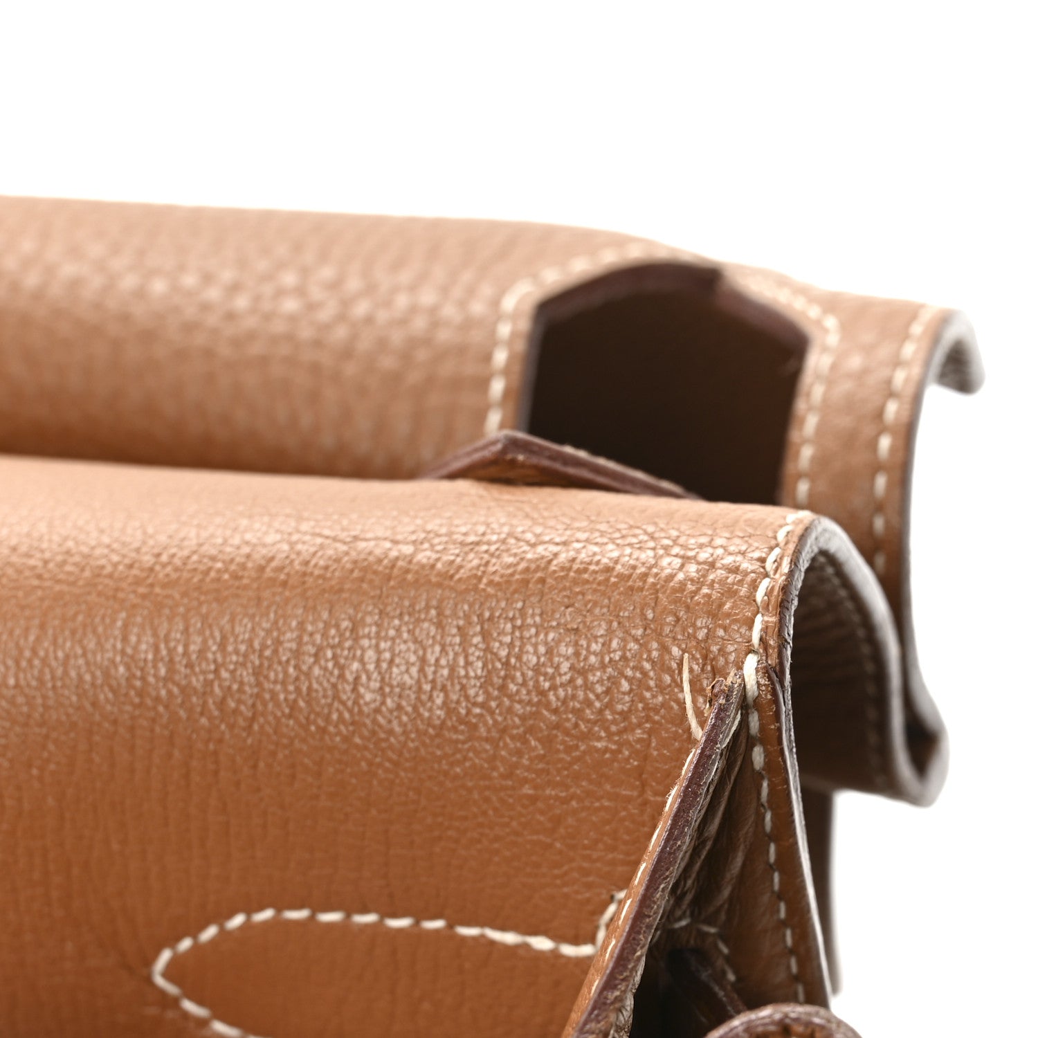 Hermes Taurillon Clemence Jypsiere 37 Gold 11 of 11