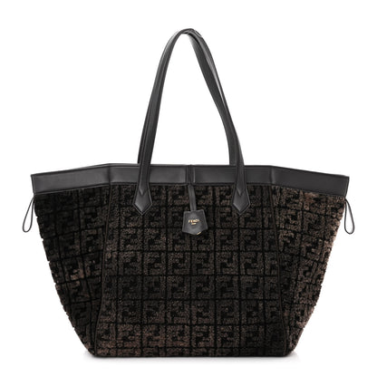 Fendi Sheepskin FF 1974 Large Fendi Origami Brown 1 of 10