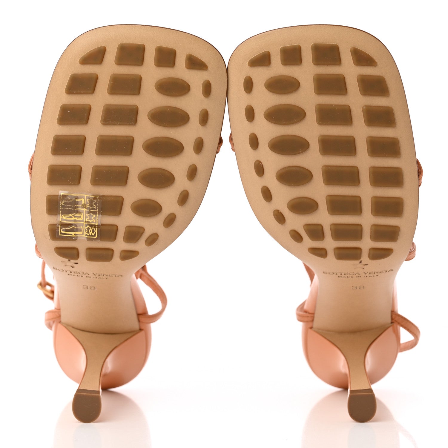 Bottega Veneta Crush Calfskin The Line 90mm Sandals 38 Clay 5 of 16