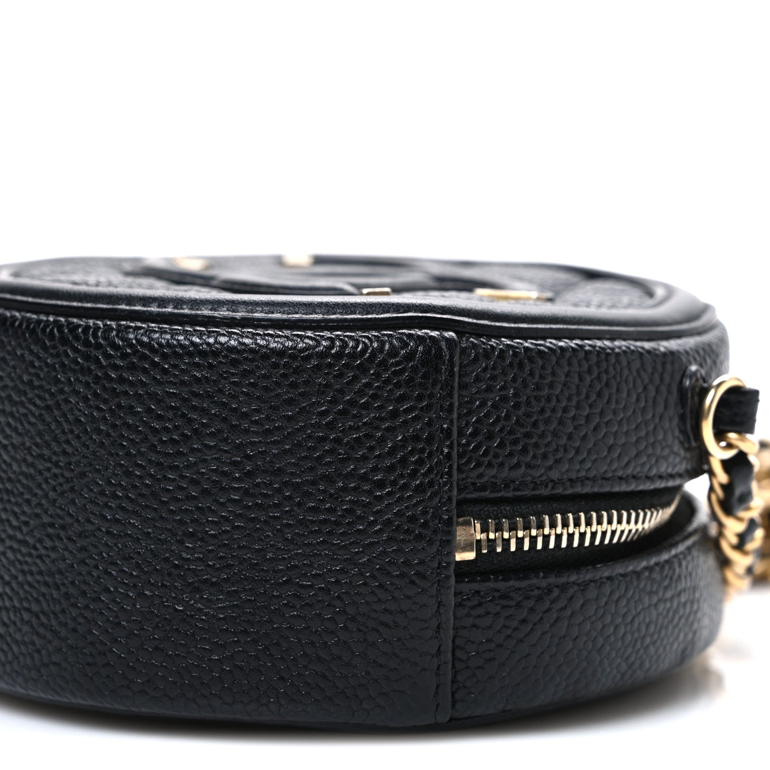 Chanel Caviar Quilted Round Filigree Crossbody Black 10 of 10