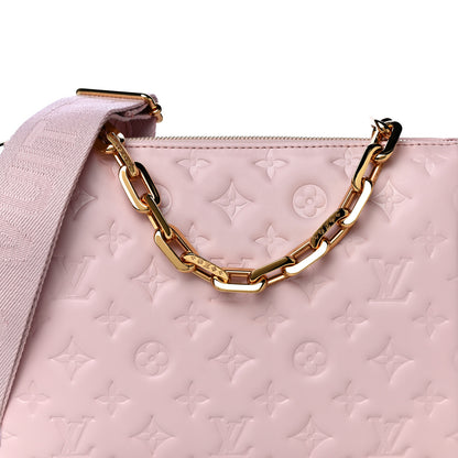 Louis Vuitton Lambskin Embossed Monogram Coussin PM Rose 7 of 13