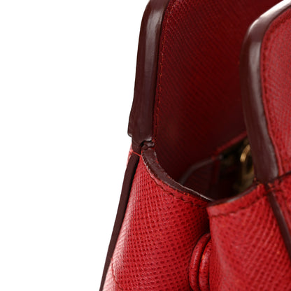 Prada Canapa Saffiano Cuir Tote Corda Fuoco 14 of 17