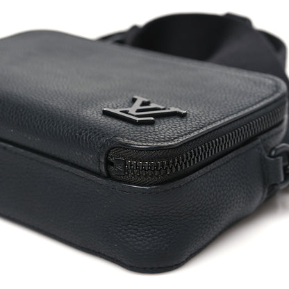 Louis Vuitton Calfskin Aerogram Alpha Wearable Wallet Black 10 of 10