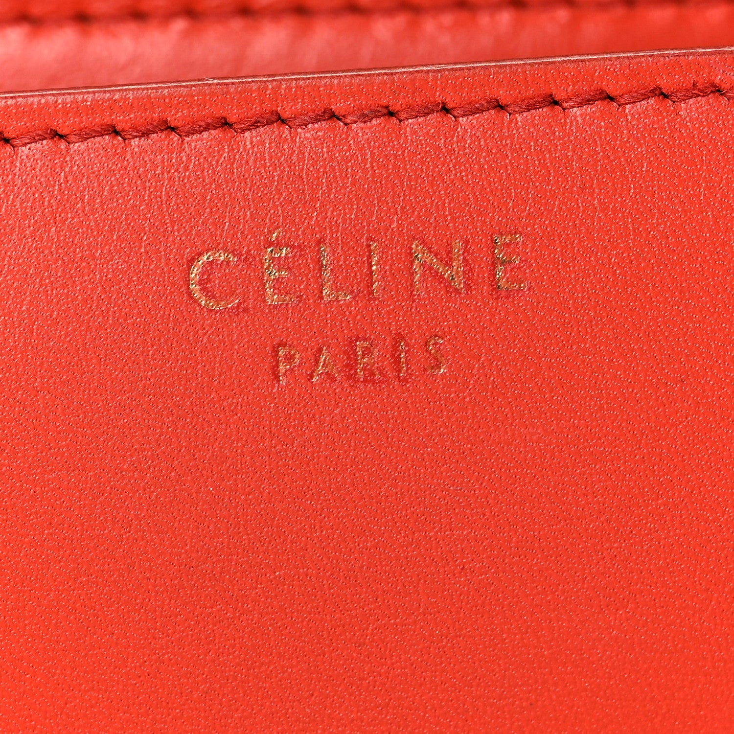 Celine Box Calfskin Medium Classic Box Flap Bag Poppy 5 of 9