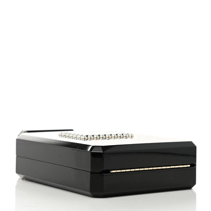 Chanel Plexiglass Perfume Bottle Clutch Black Gold 3 of 13