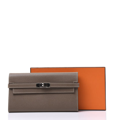 Hermes Epsom Kelly Longue Wallet Etoupe 10 of 10