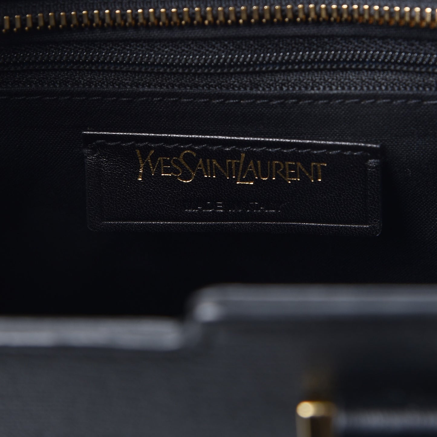 Tweed Calfskin Embossed Classic Small Cabas Y Bag Black
