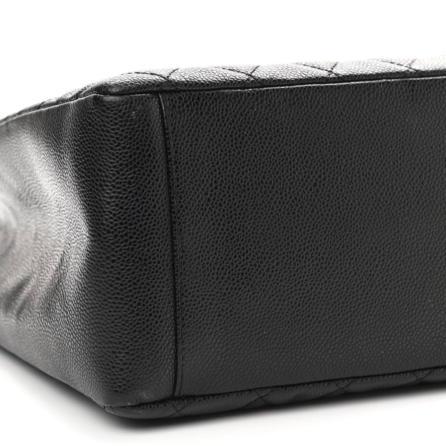 Caviar Quilted Grand Shopping Tote GST Black