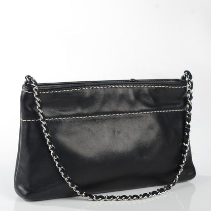 Chanel Lambskin Lax Pochette Black 3 of 7