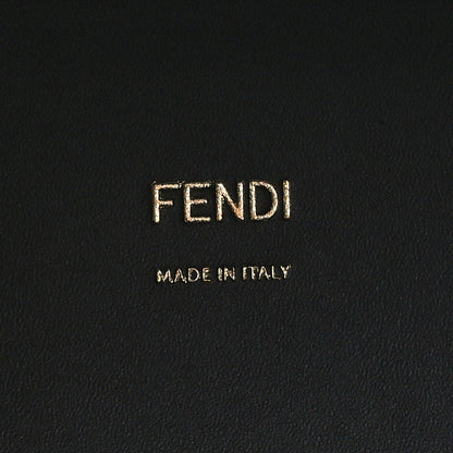 Fendi Vitello King Plexiglass Elaphe Python Print Logo Medium Fendi Sunshine Shopper Tote Dark Asphalt 4 of 7