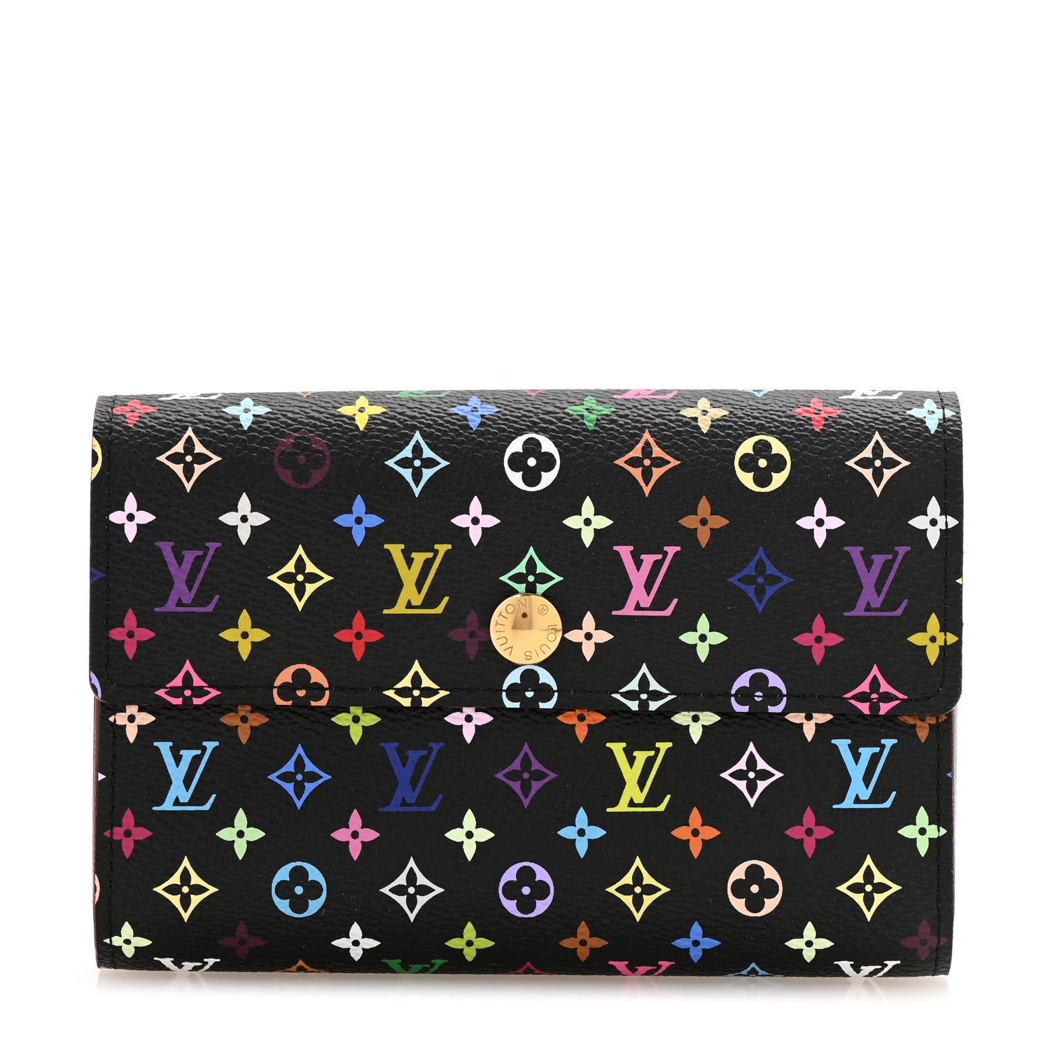 Louis Vuitton Monogram Multicolor Alexandra Wallet Black 1 of 9