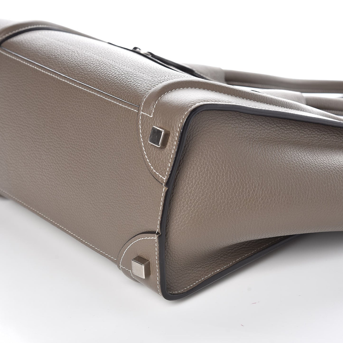 Drummed Calfskin Micro Luggage Souris