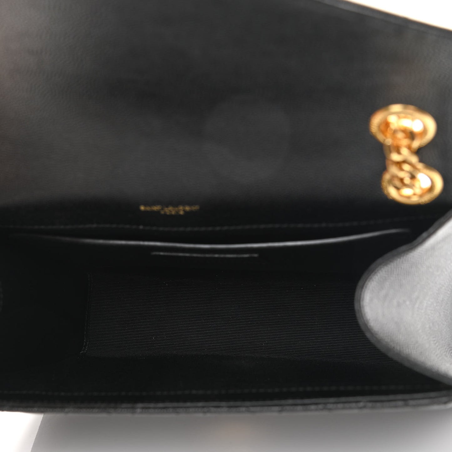 Grain De Poudre Textured Mixed Matelasse Triquilt Medium Monogram Satchel Black