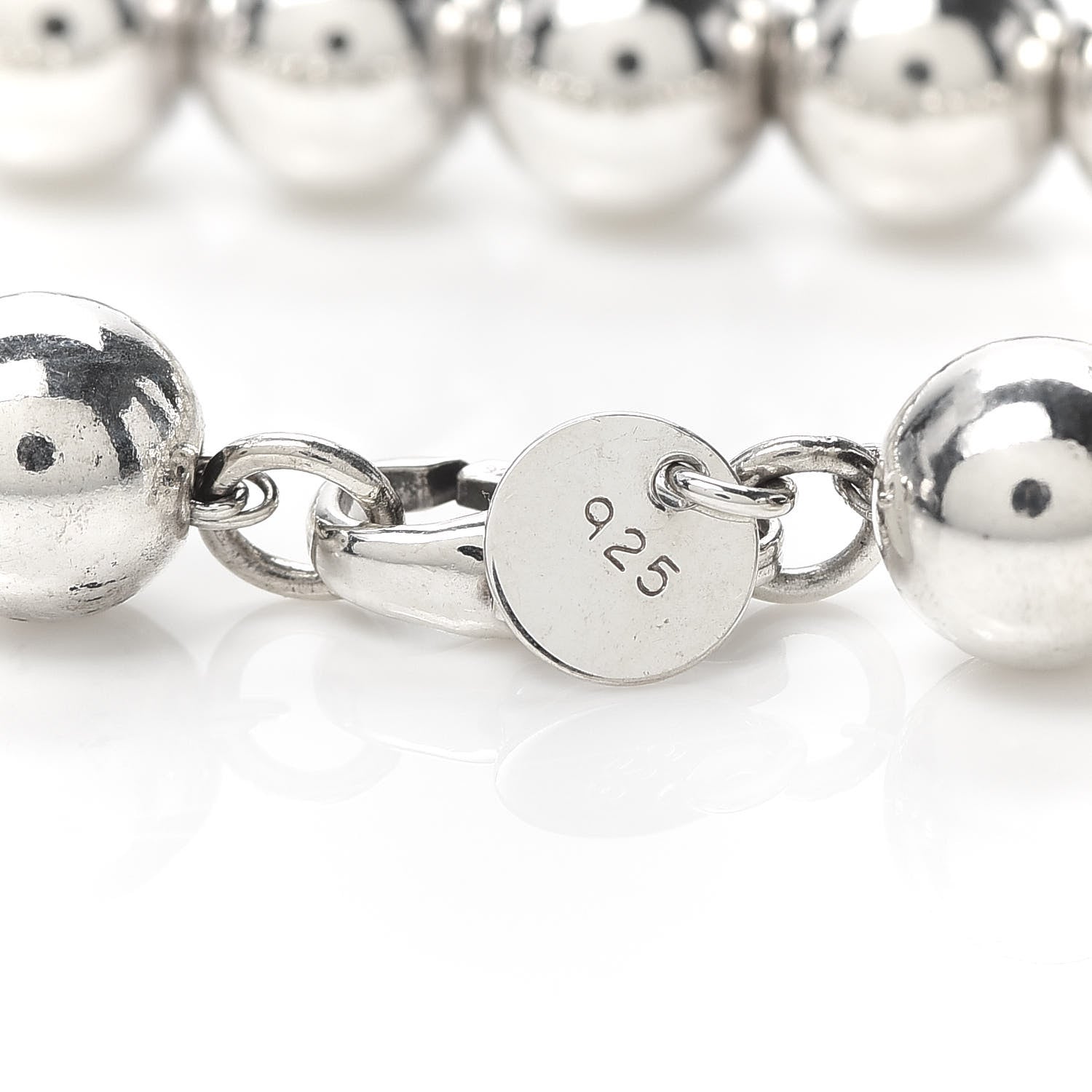Tiffany Sterling Silver 8mm HardWear Ball Bracelet 6 of 6