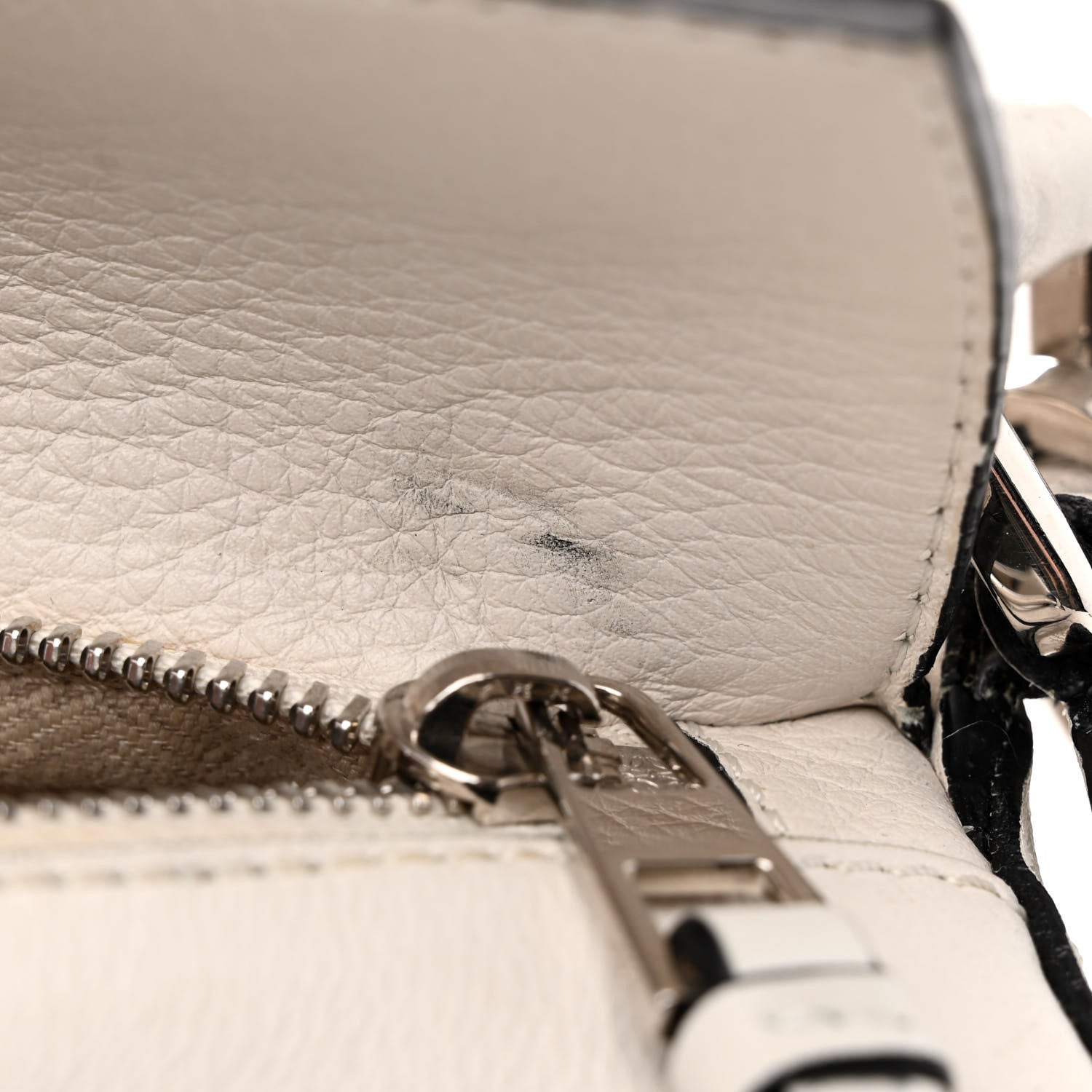 Loewe Grained Calfskin Small Puzzle Bag White 10 of 11
