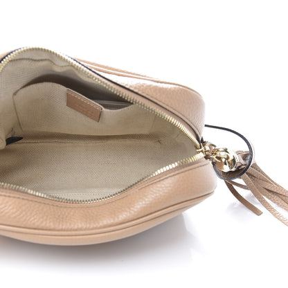 Gucci Pebbled Calfskin Small Soho Disco Bag Rose Beige 5 of 12