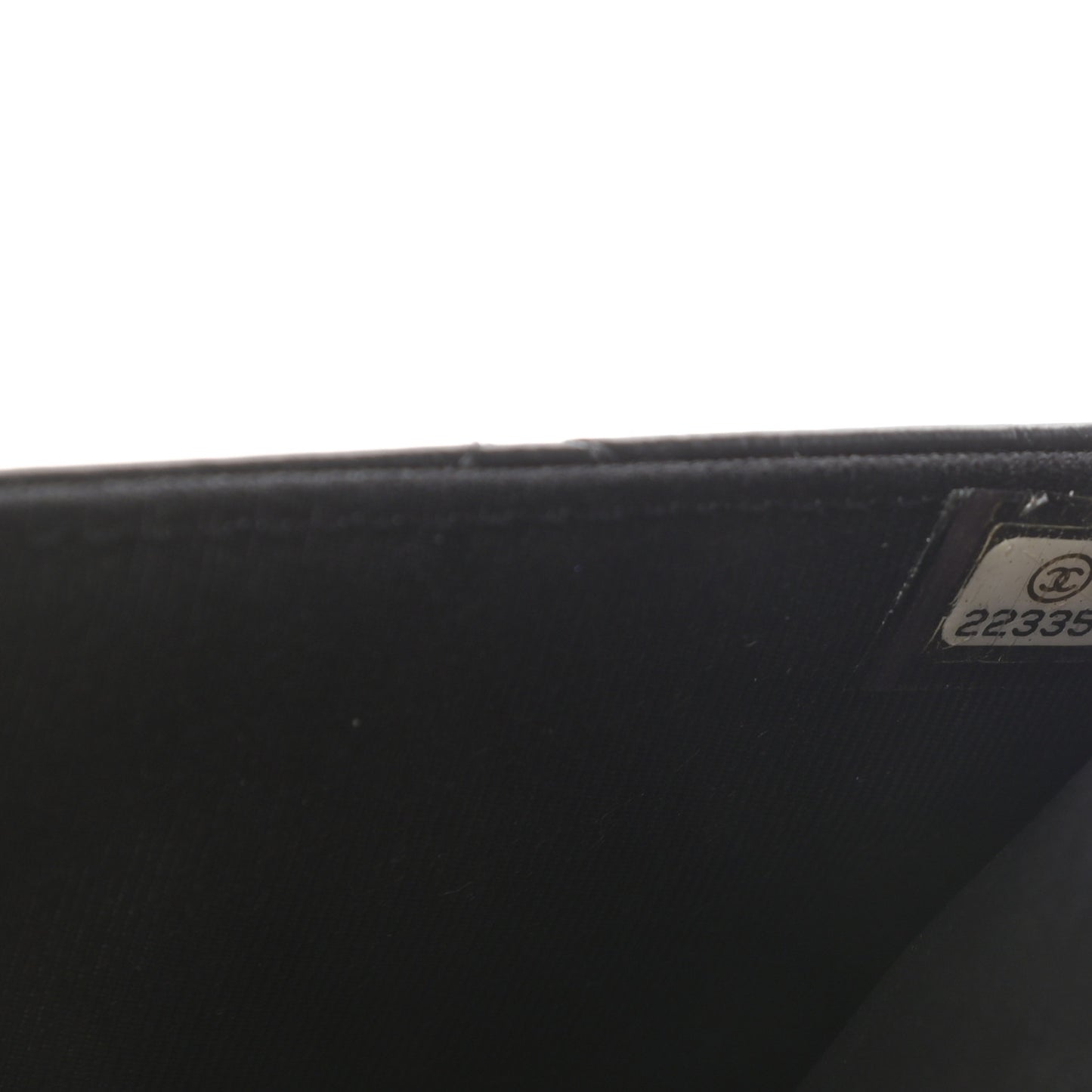 Aged Calfskin Quilted Lucky Charms Casino 2.55 Reissue Wallet On Chain WOC Black