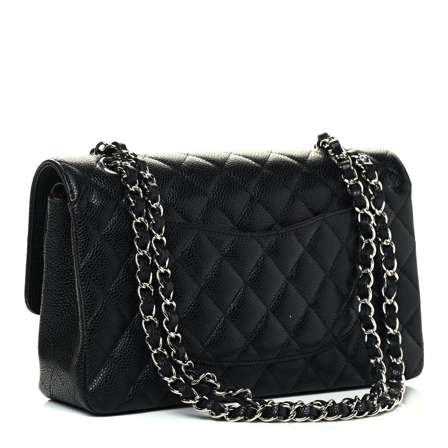 Chanel Caviar Quilted Medium Double Flap Black 2 of 4