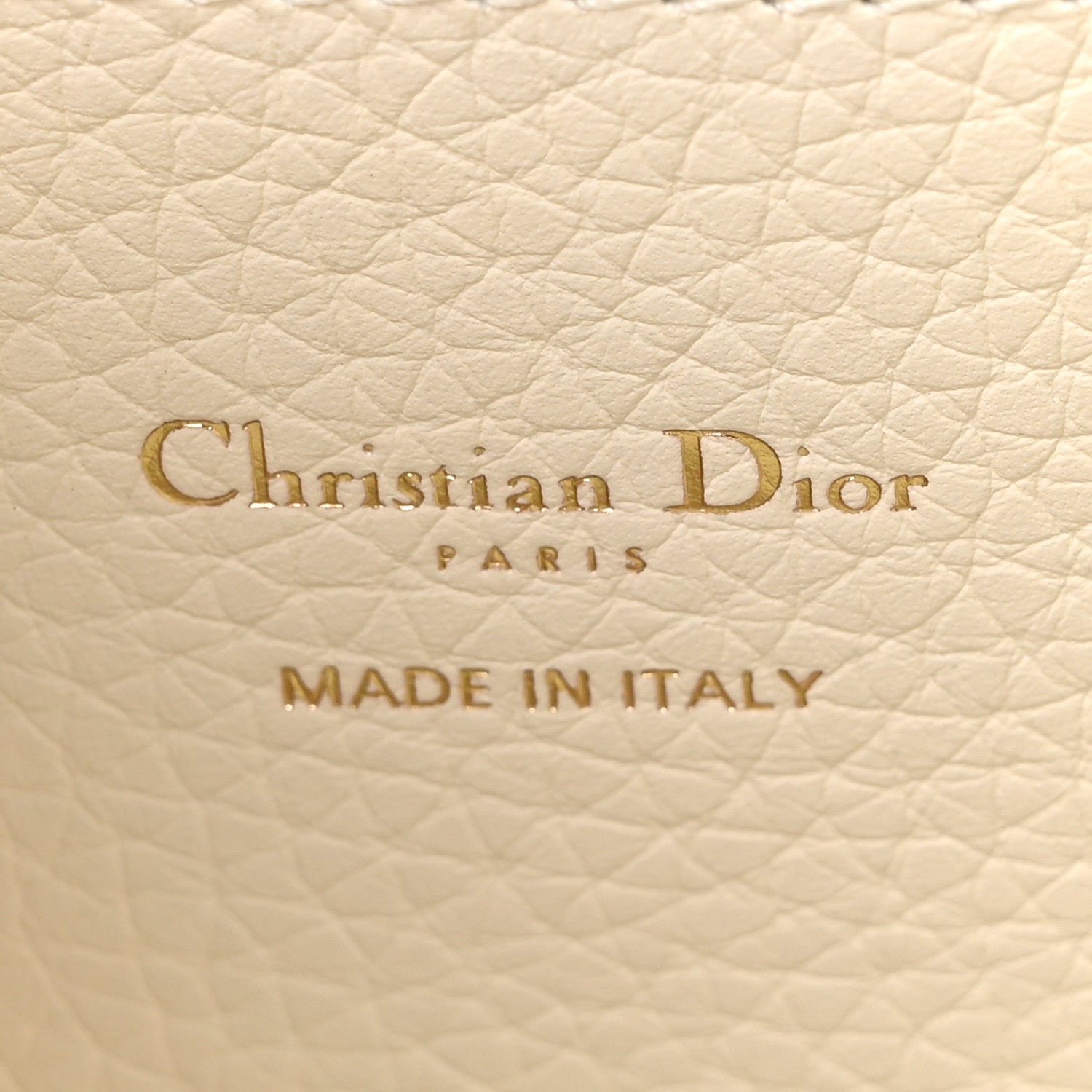 Christian Dior Calfskin Medium Signature Bucket Bag Latte 6 of 10