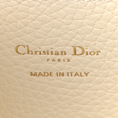 Christian Dior Calfskin Medium Signature Bucket Bag Latte 6 of 10