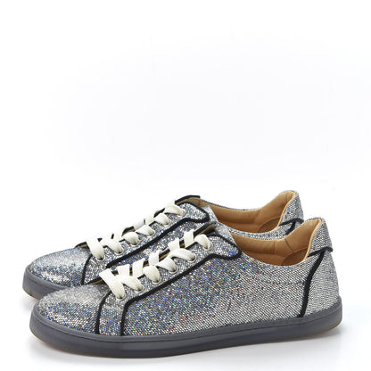 Christian Louboutin Seava Glitter Disco Ball Flat Sneakers 36 Multicolor 2 of 10