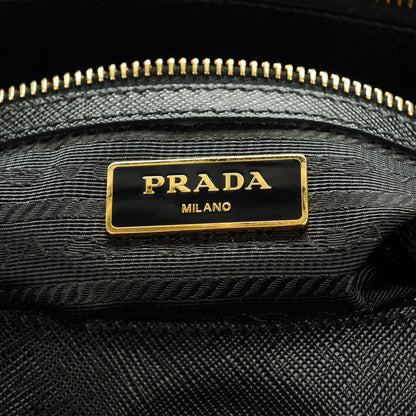 Prada Saffiano Large Galleria Double Zip Tote Black 6 of 9