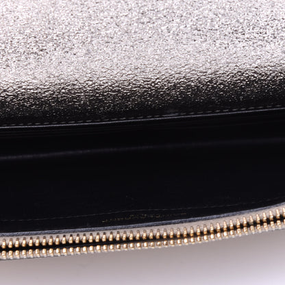 Saint Laurent Metallic Calfskin Kate Monogram Tassel Chain Wallet Gold 5 of 14