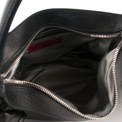 Valentino Garavani Nappa Ruffle Hobo Black 5 of 9