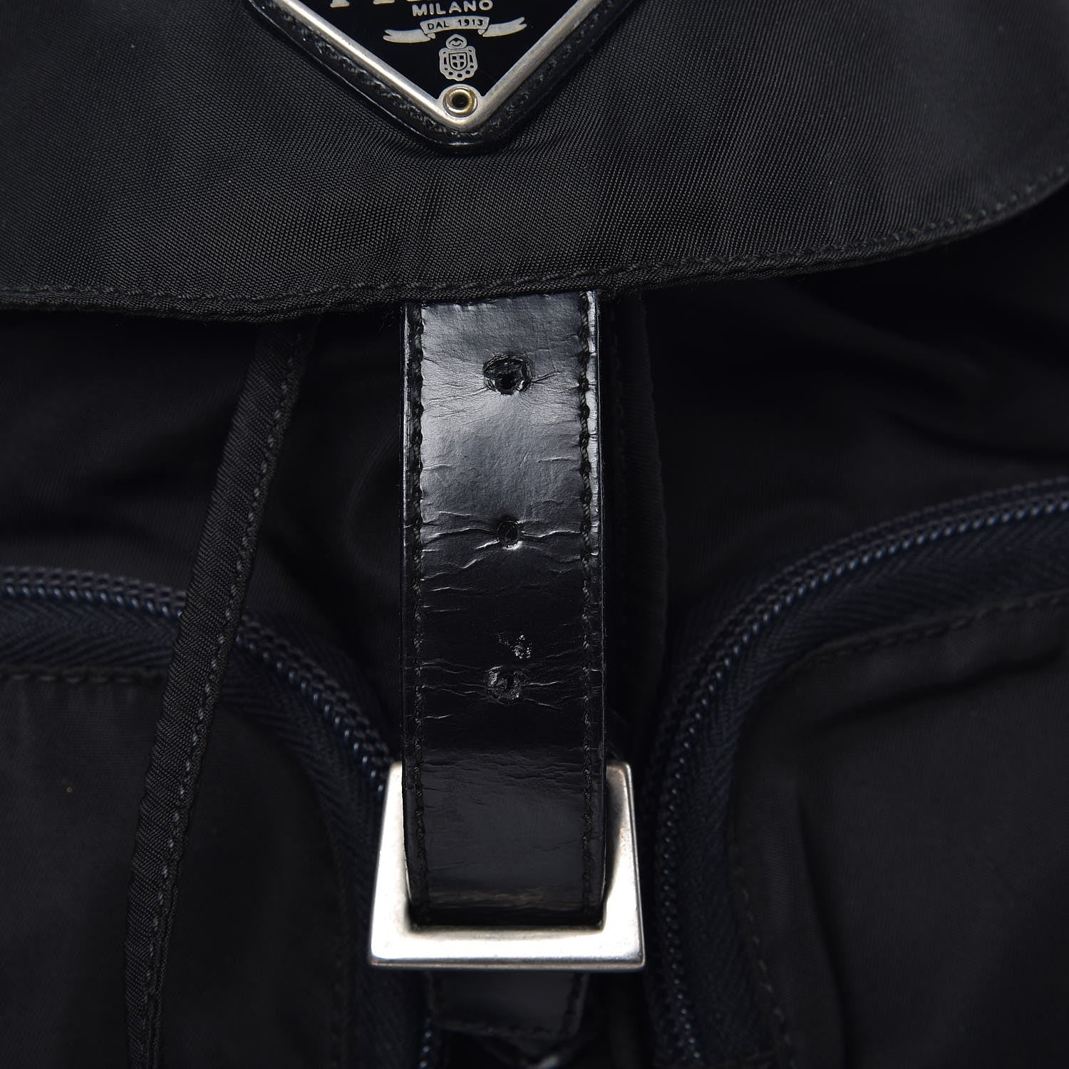 Prada Tessuto Nylon Small Backpack Black 8 of 11