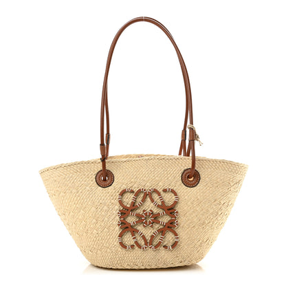 Loewe Iraca Palm Calfskin Anagram Basket Bag Natural Tan 1 of 10