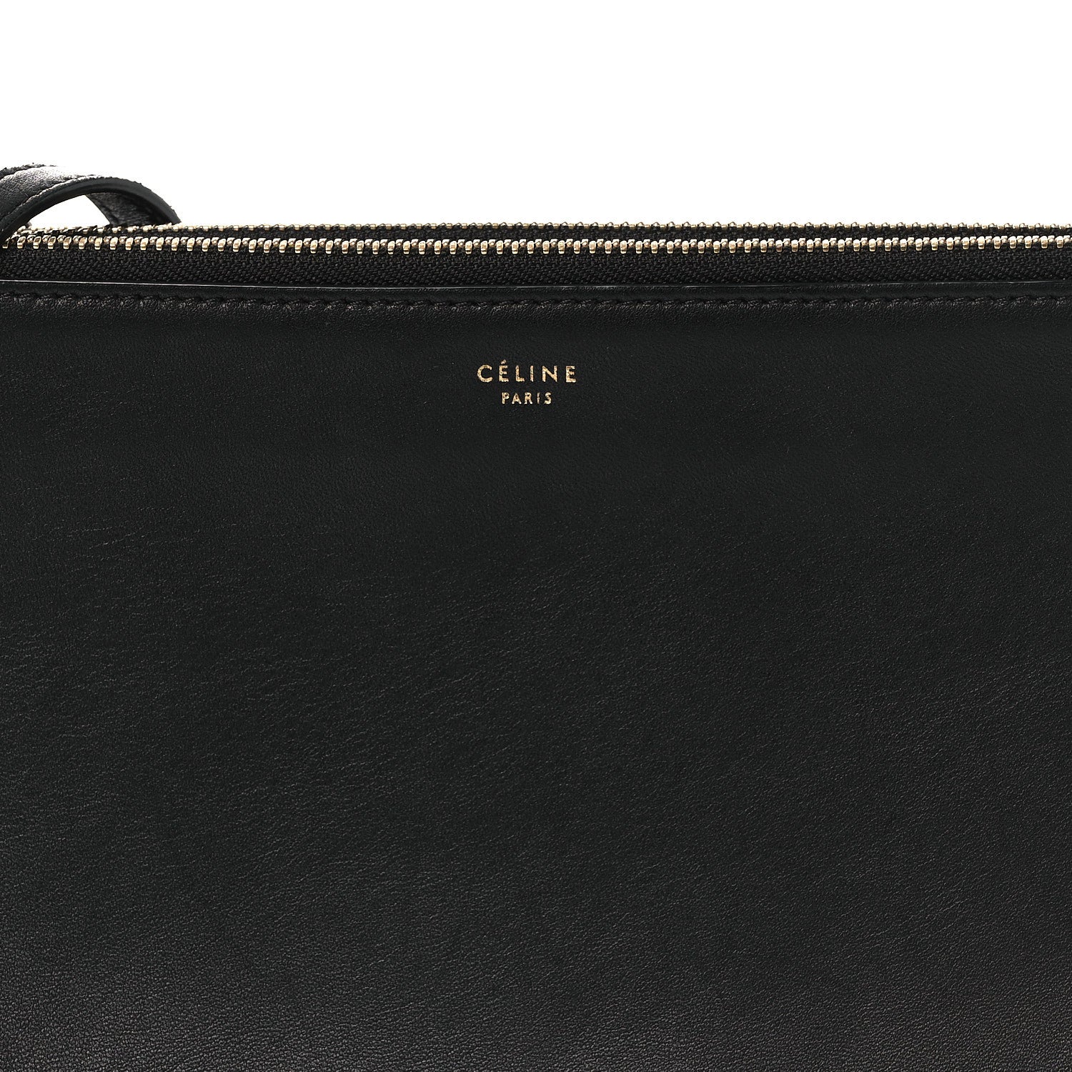 Celine Lambskin Large Trio Crossbody Bag Black 7 of 10