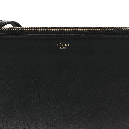 Celine Lambskin Large Trio Crossbody Bag Black 7 of 10