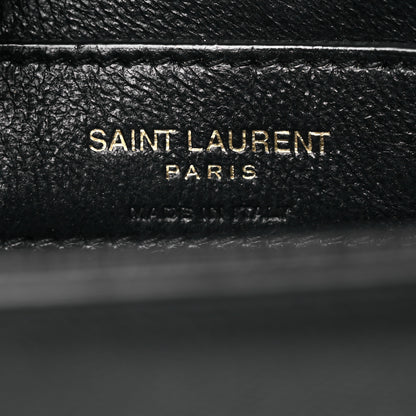 Saint Laurent Grain De Poudre Medium Classic Monogram Kate Tassel Satchel Black 6 of 12
