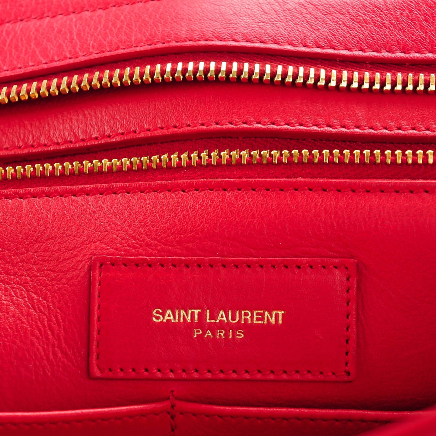 Calfskin Medium Classic Cabas Y Red