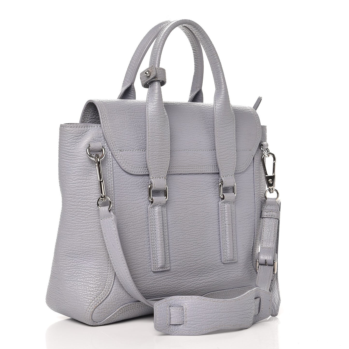 3.1 Textured Calfskin Medium Pashli Satchel Lilac